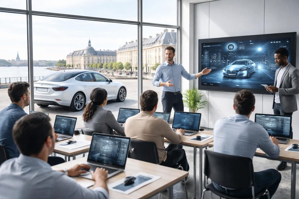Tesla Autopilot nécessite des formations informatiques pour conducteurs à Bordeaux
