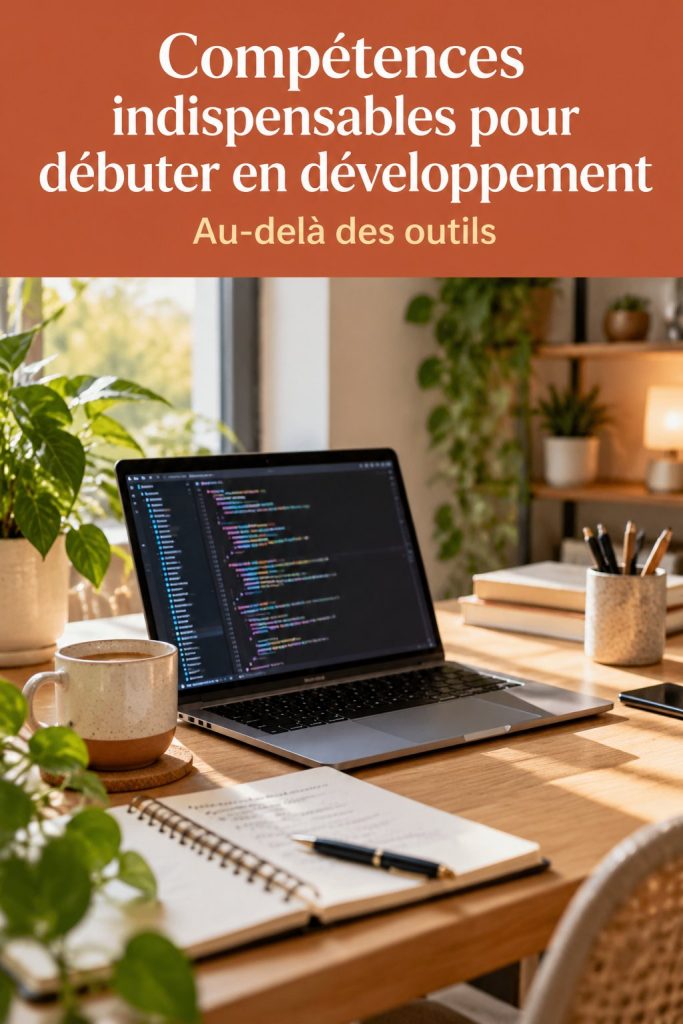 Image représentant des développeurs travaillant sur un ordinateur, illustrant les compétences en développement.