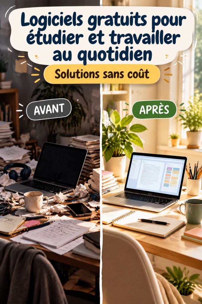 Montage de logiciels gratuits pour travailler et étudier