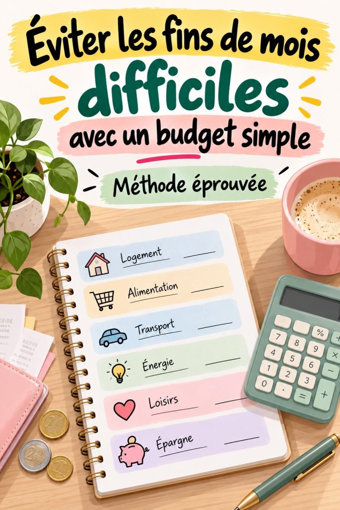 Illustration d'une personne gérant son budget avec des outils numériques